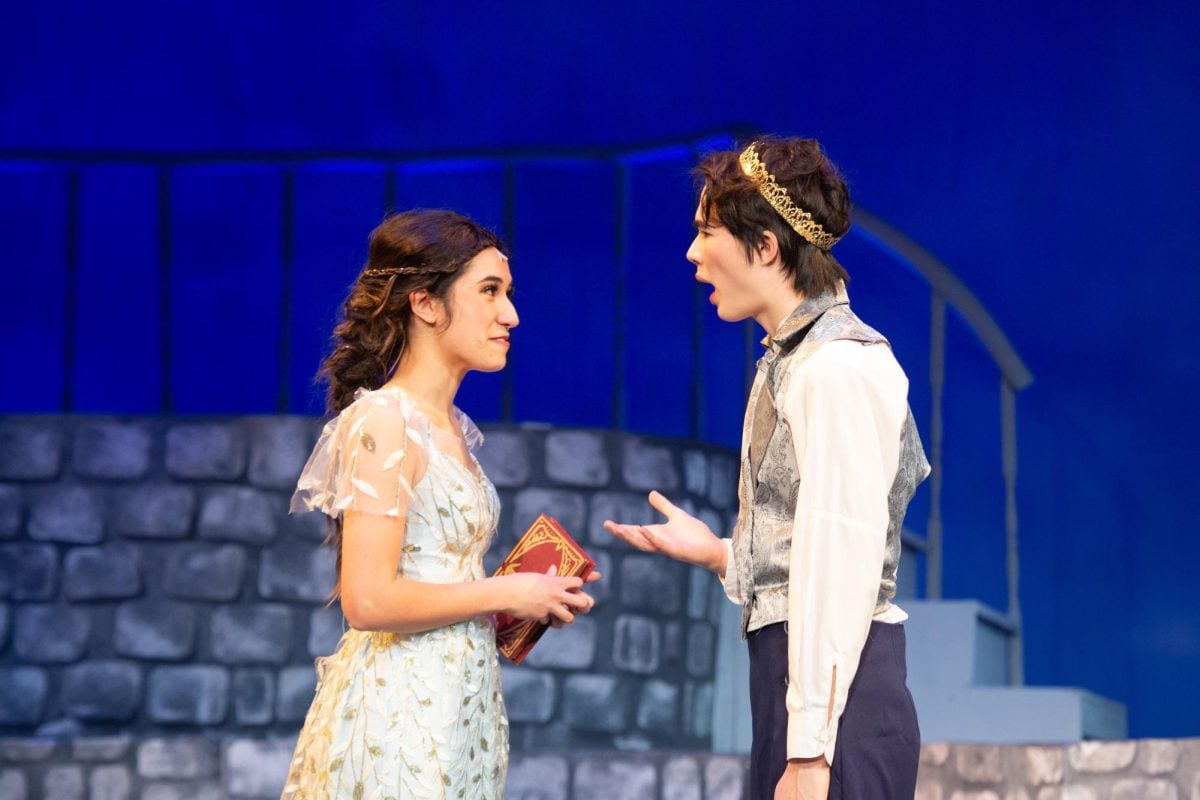 Communication senior Sofi Pascua and Communication junior Oliver Tam maintained impeccable chemistry as Cinderella and Prince Topher, respectively. 
