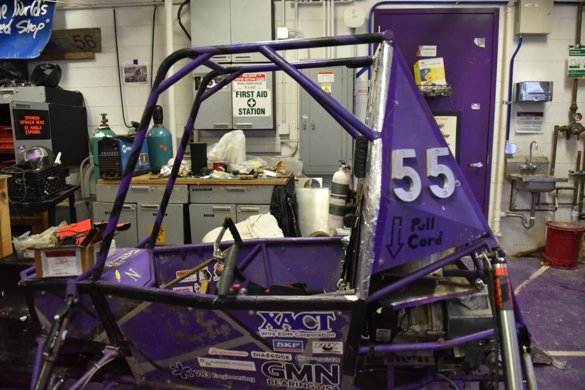 The racing team took three student-created vehicles to Baja Blizzard, an intercollegiate racing competition hosted at Michigan Technological University.
