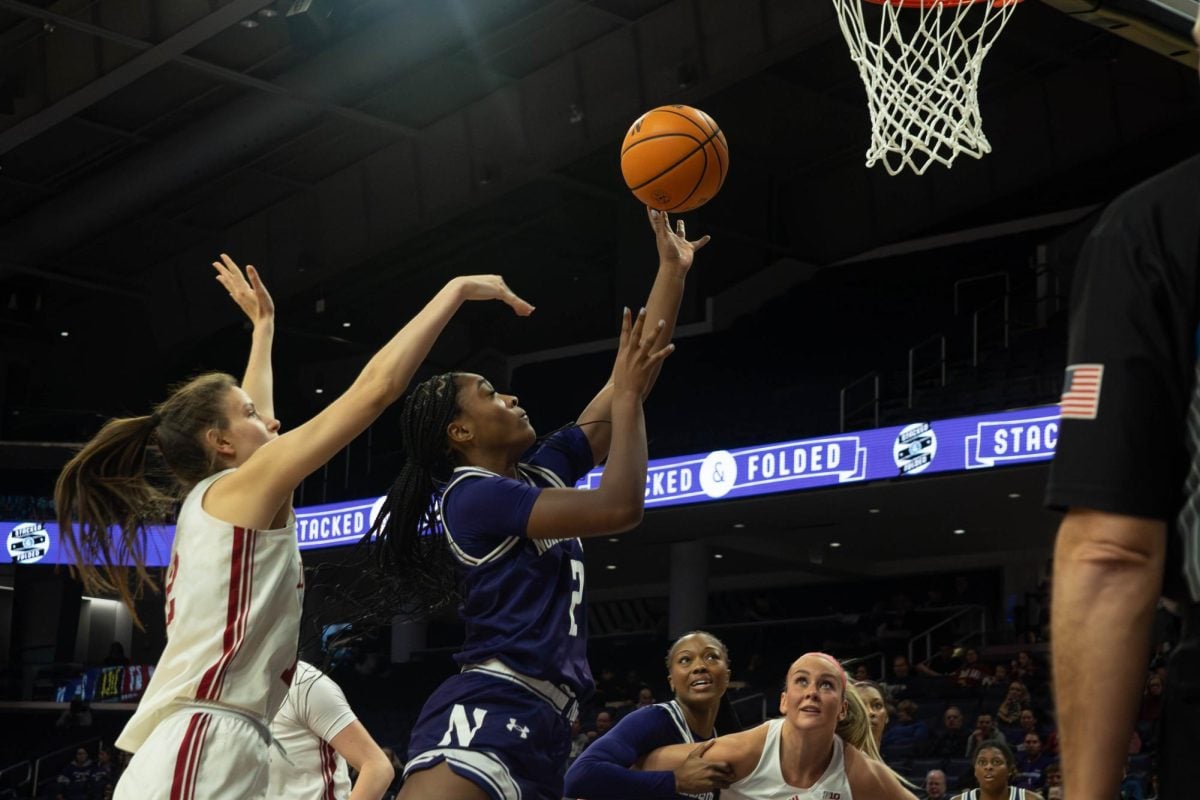 Graduate student guard Kyla Jones shoots a layup against Indiana Wednesday.