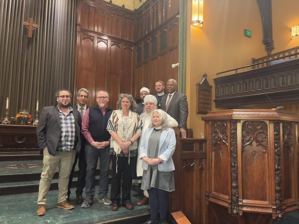 Speakers at the event included Rev. Jason Coulter, Sheikh Hassan Aly, Rabbi Rachel Weiss, Mayor Daniel Biss and more. 