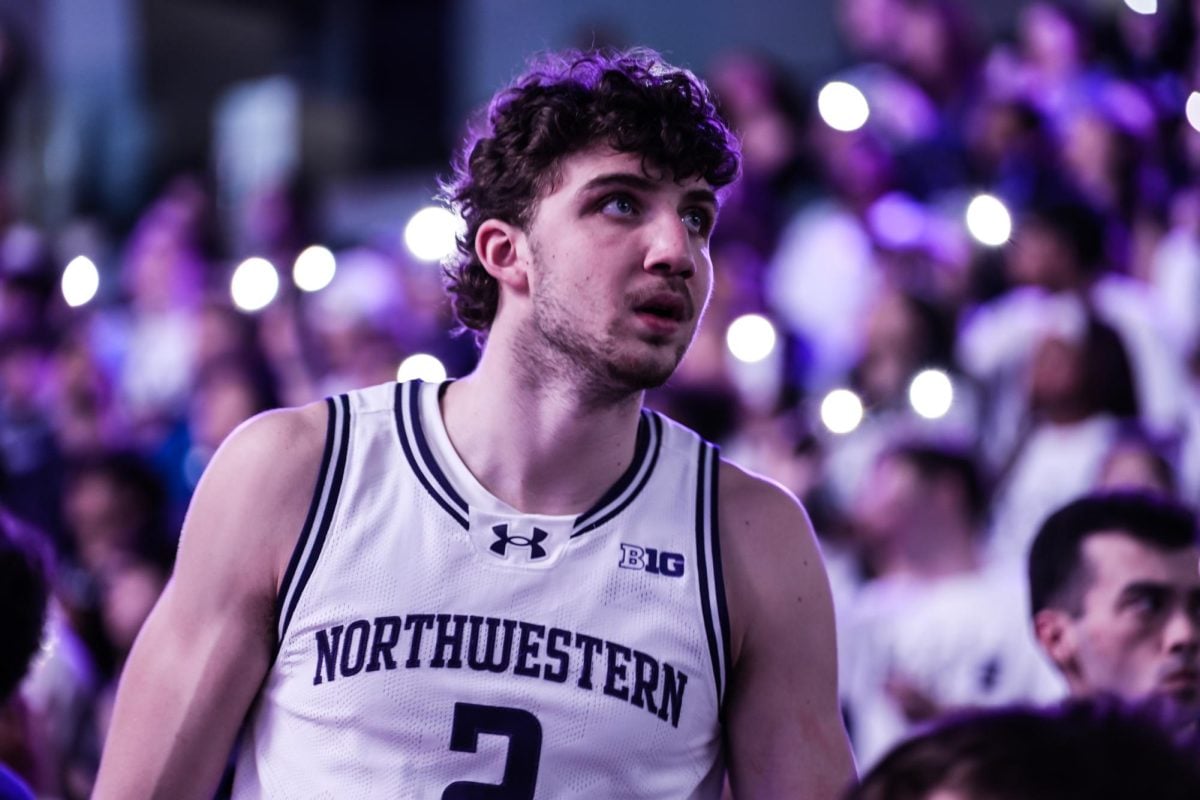 Junior forward Nick Martinelli broke Northwestern's single-season scoring record during the team's second-round Big Ten Tournament game against No. 18 Wisconsin Thursday. 