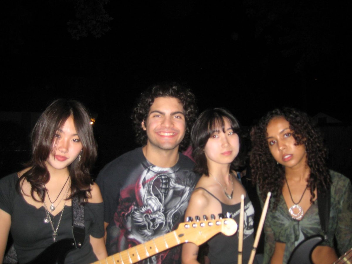 Moon Age is composed of Leo Garcia on lead guitar, Cameron Crawford on bass, Hailey Kim on drums and Allie Park on guitar and lead vocals. 