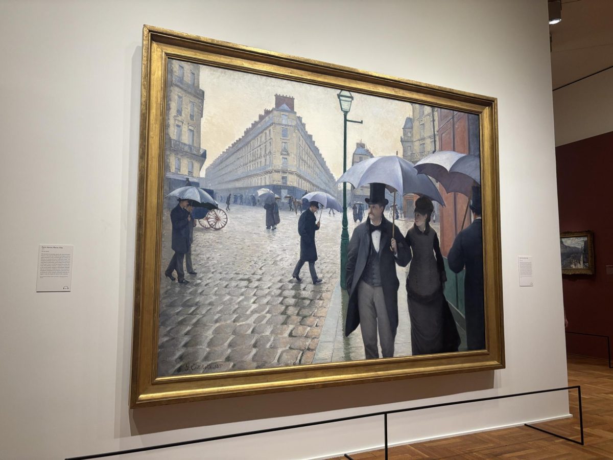 Gustave Caillebotte’s “Rainy Day in Paris” was shown as part of the special exhibition “Gustave Caillebotte: Painting His World” at the Art Institute of Chicago.