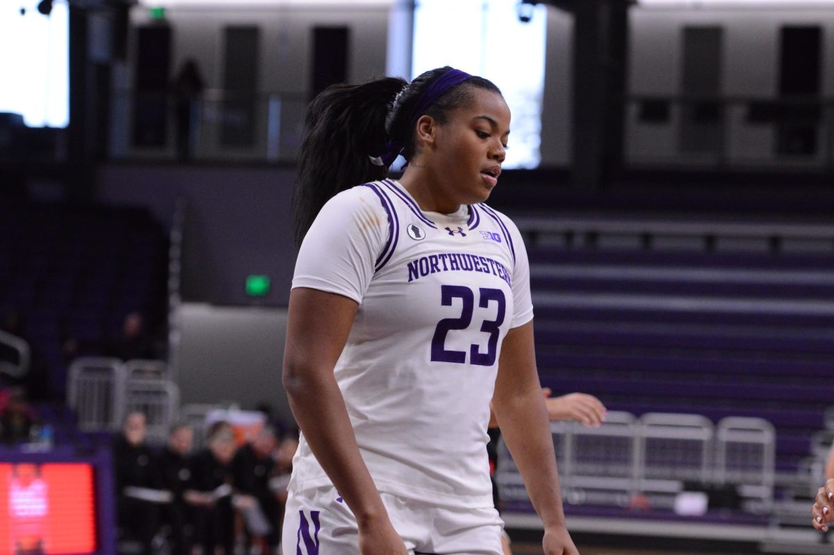 Sophomore forward Tayla Thomas takes a breath during an exhibition game earlier this season.