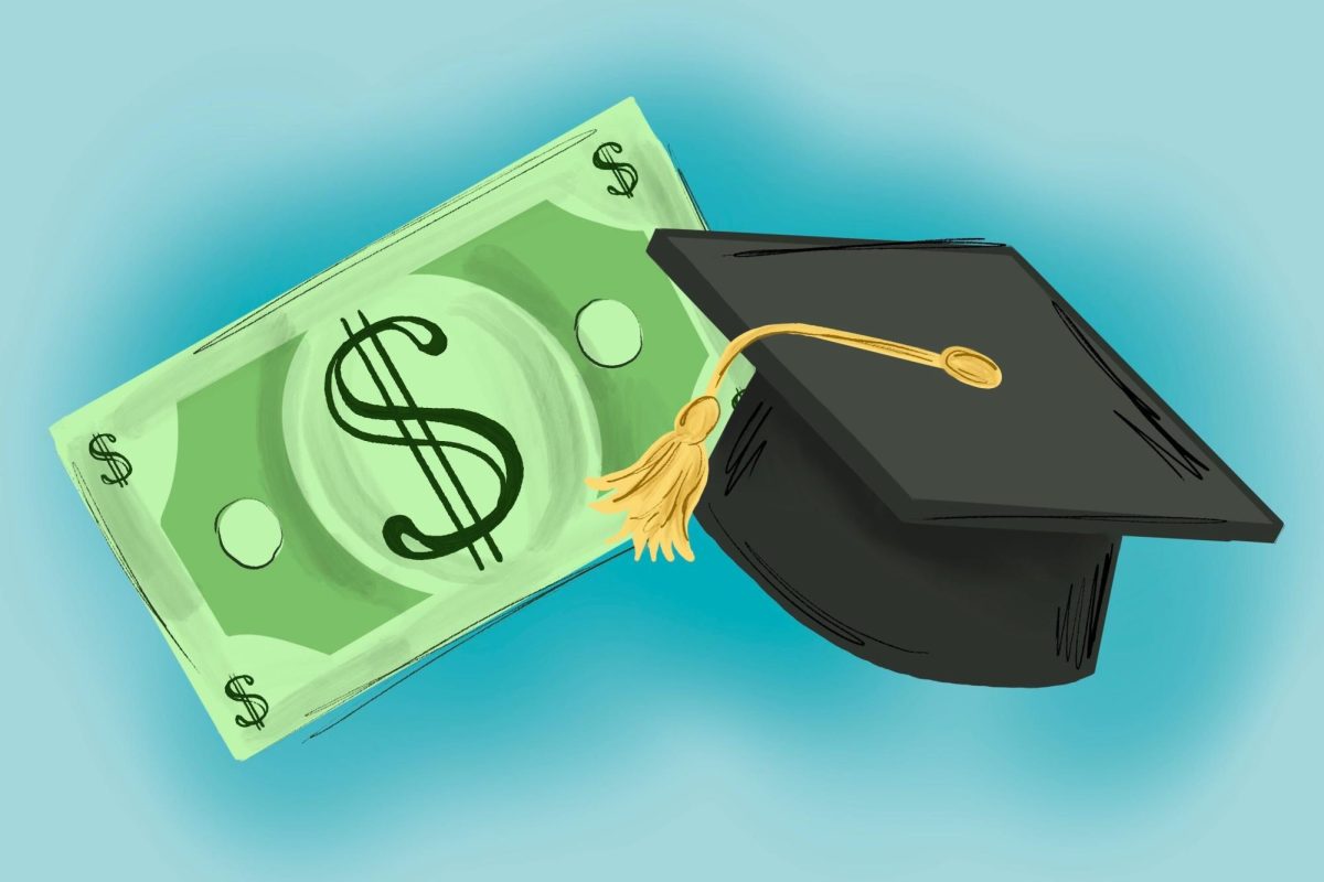 Money and a graduation cap
