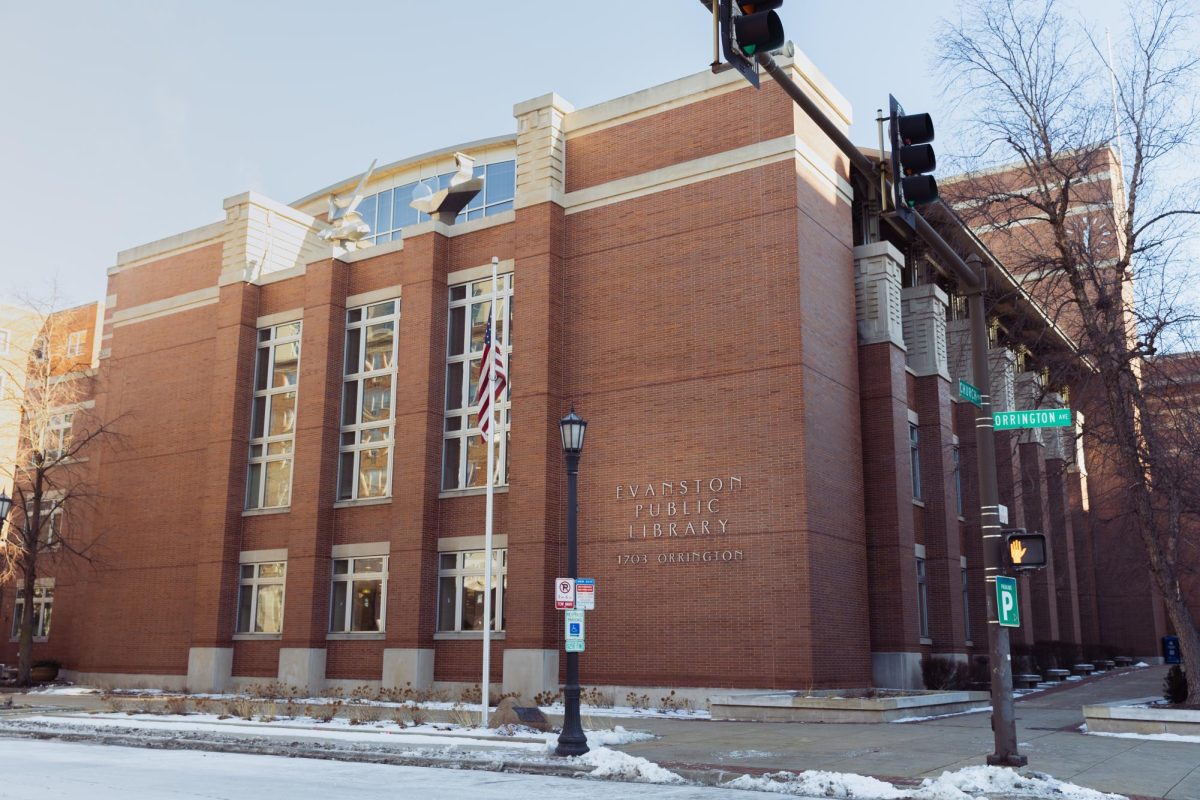 Large brick building on a street intersection