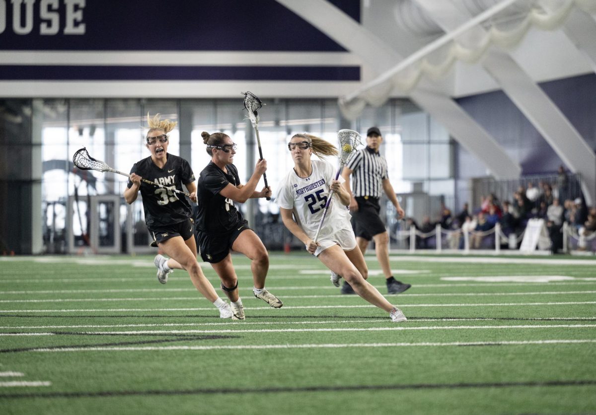 Northwestern beat No. 20 Army West Point 18-7 inside Ryan Fieldhouse Saturday afternoon.