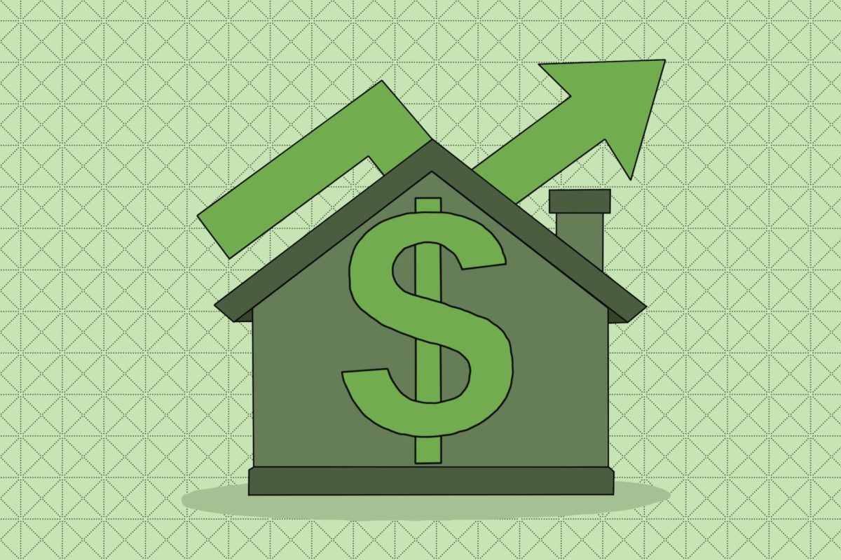 An illustration of a house with a dollar sign.