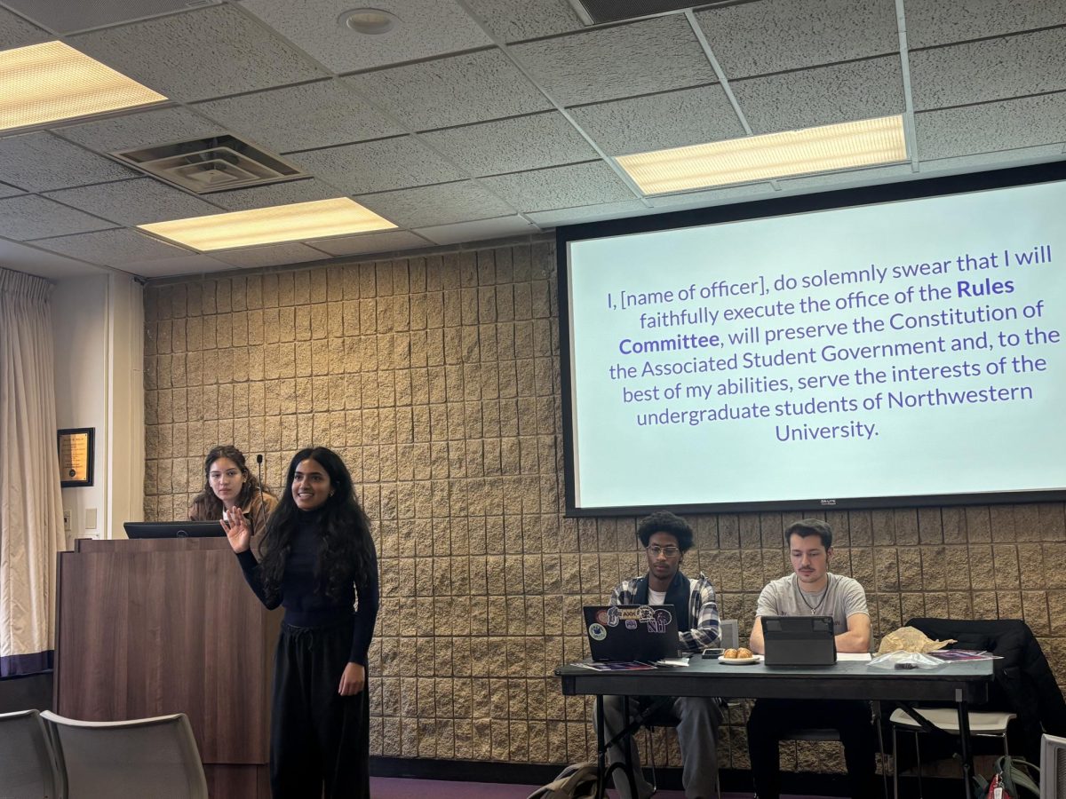 Weinberg junior Sophia Tariq was elected and sworn in as a Rules Committee member. 