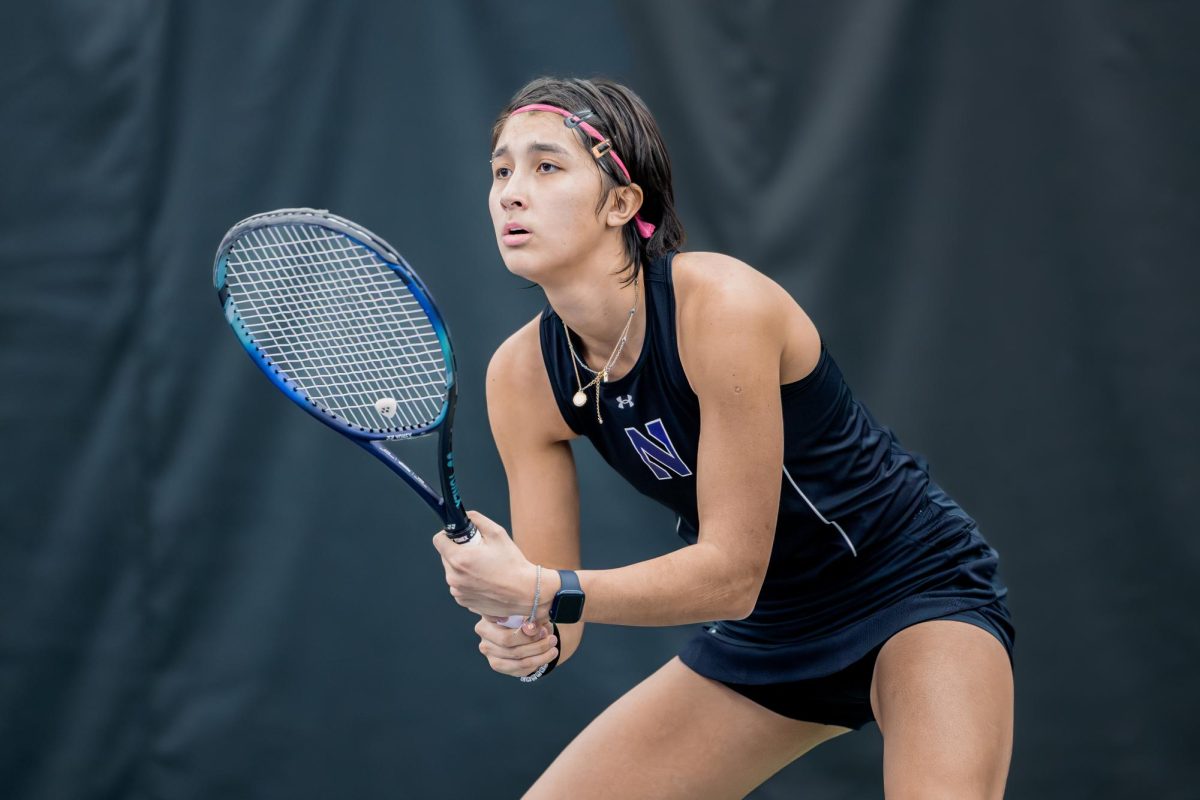 Sophomore Erica Jessel won multiple matches for Northwestern over the course of the weekend. 