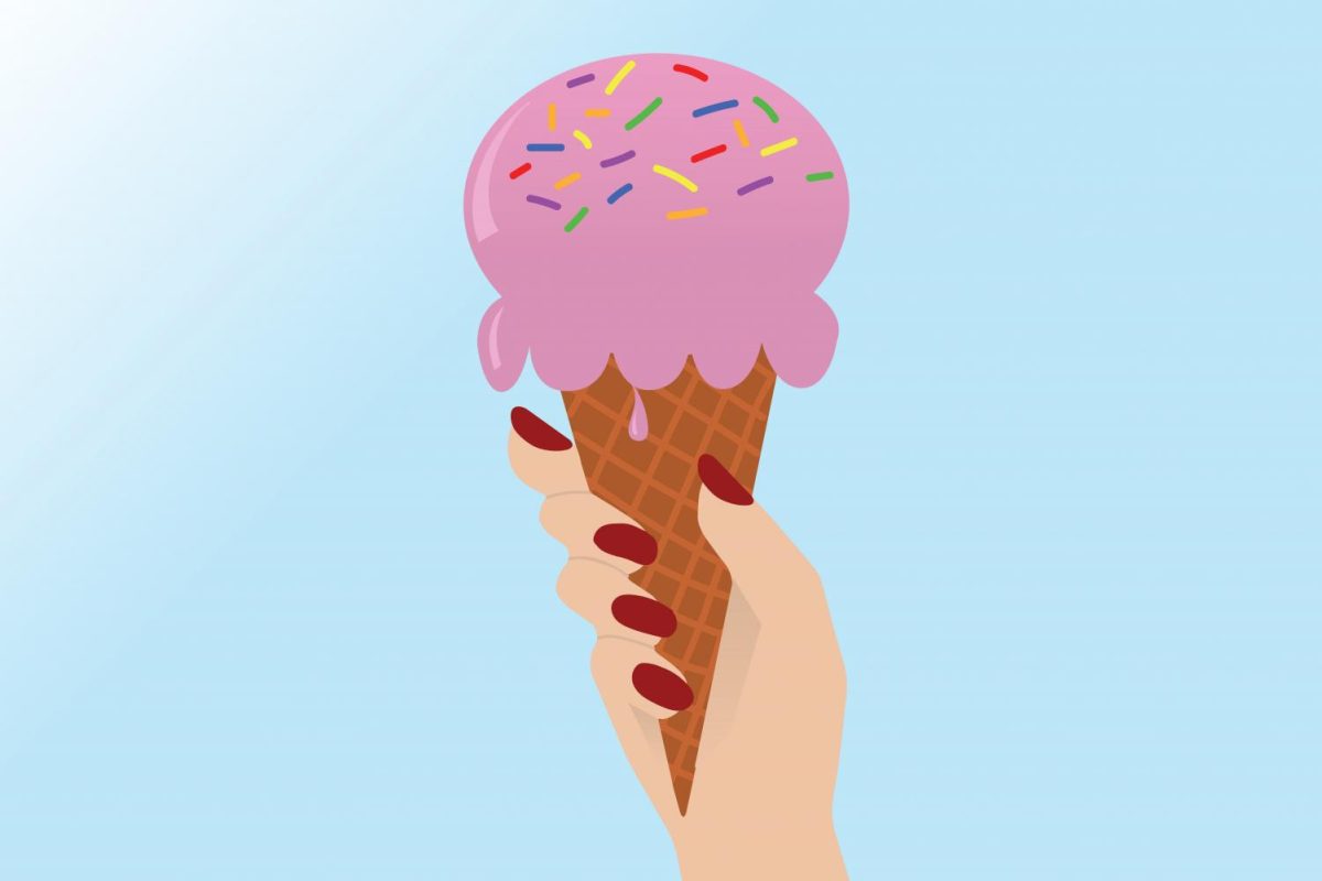 The soft serve machine will offer chocolate and vanilla ice cream. 