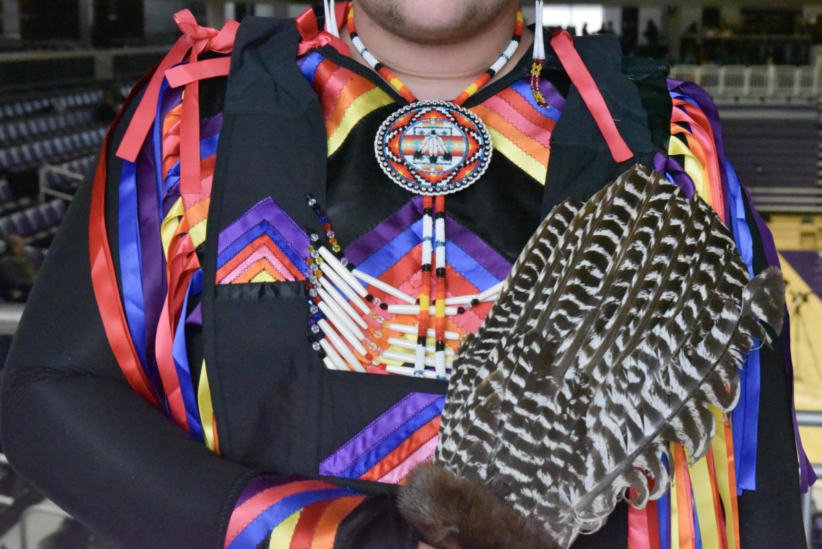 Northwestern’s Native American and Indigenous Student Alliance hosted its fifth annual Spring Pow Wow at Welsh-Ryan Arena on Sunday, drawing about 1,500 attendees from both Indigenous and non-Indigenous communities. 