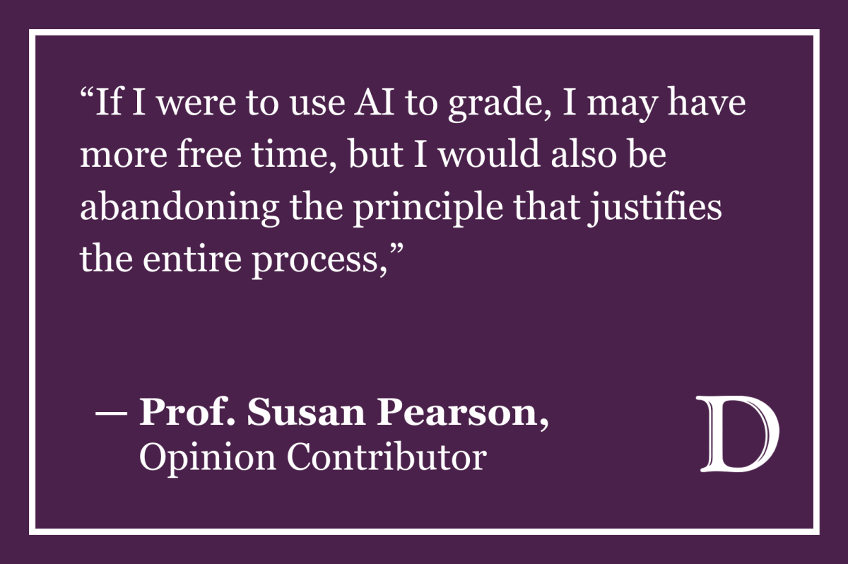 Pearson: Faculty should not use AI to grade students