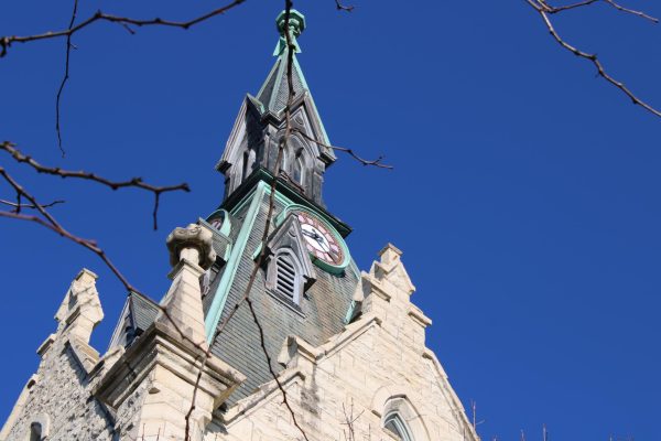 A roof of a building