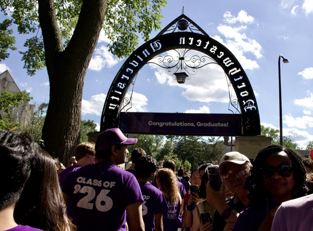Graduating seniors marched back through Weber Arch on Friday, kicking off graduation weekend.
