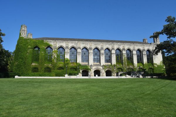 A photo of Northwestern University’s Deering Library.